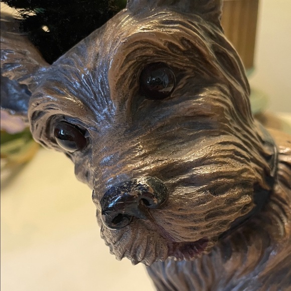 Vintage Syroco Scottie Dog Clothes Brush Holder Double Brush by KING New York - Picture 2 of 13